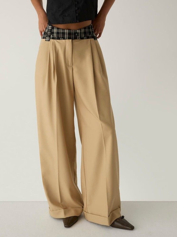 LAAGAM - BROEK - Beige