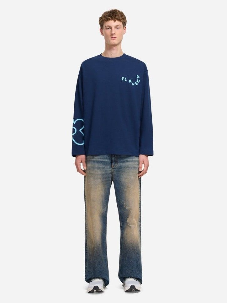 FLANEUR - TSHIRT - Blauw