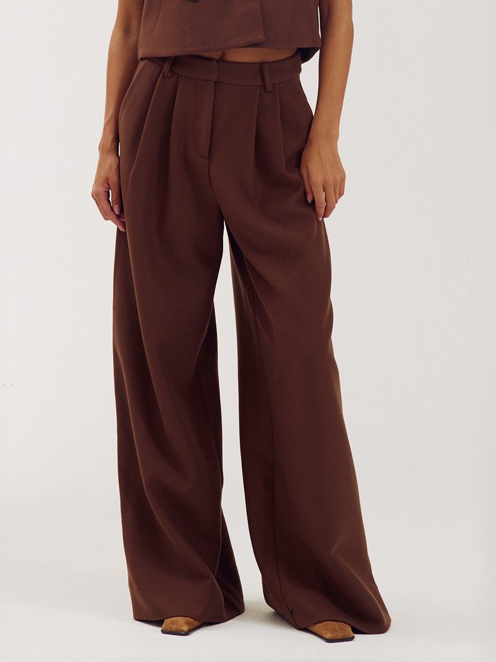 HARPER & YVE - BROEK - Bruin