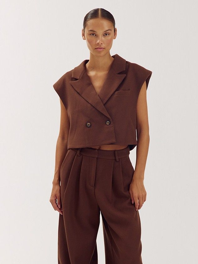 HARPER & YVE - GILET - Bruin