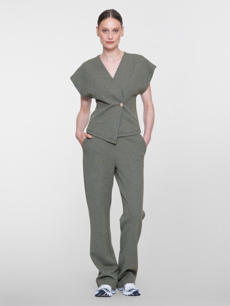 GEISHA - BROEK - Groen