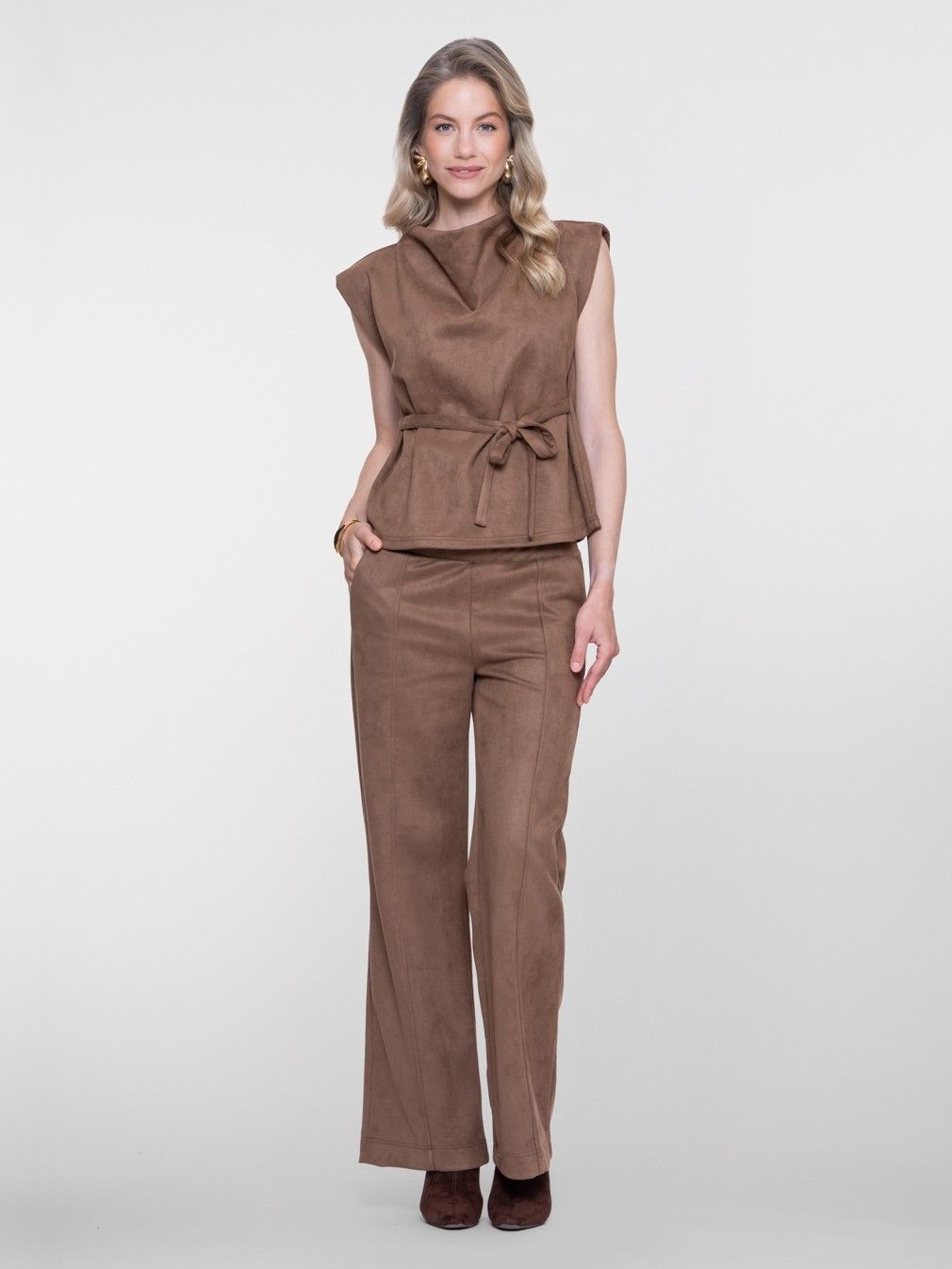 GEISHA - BROEK - Bruin