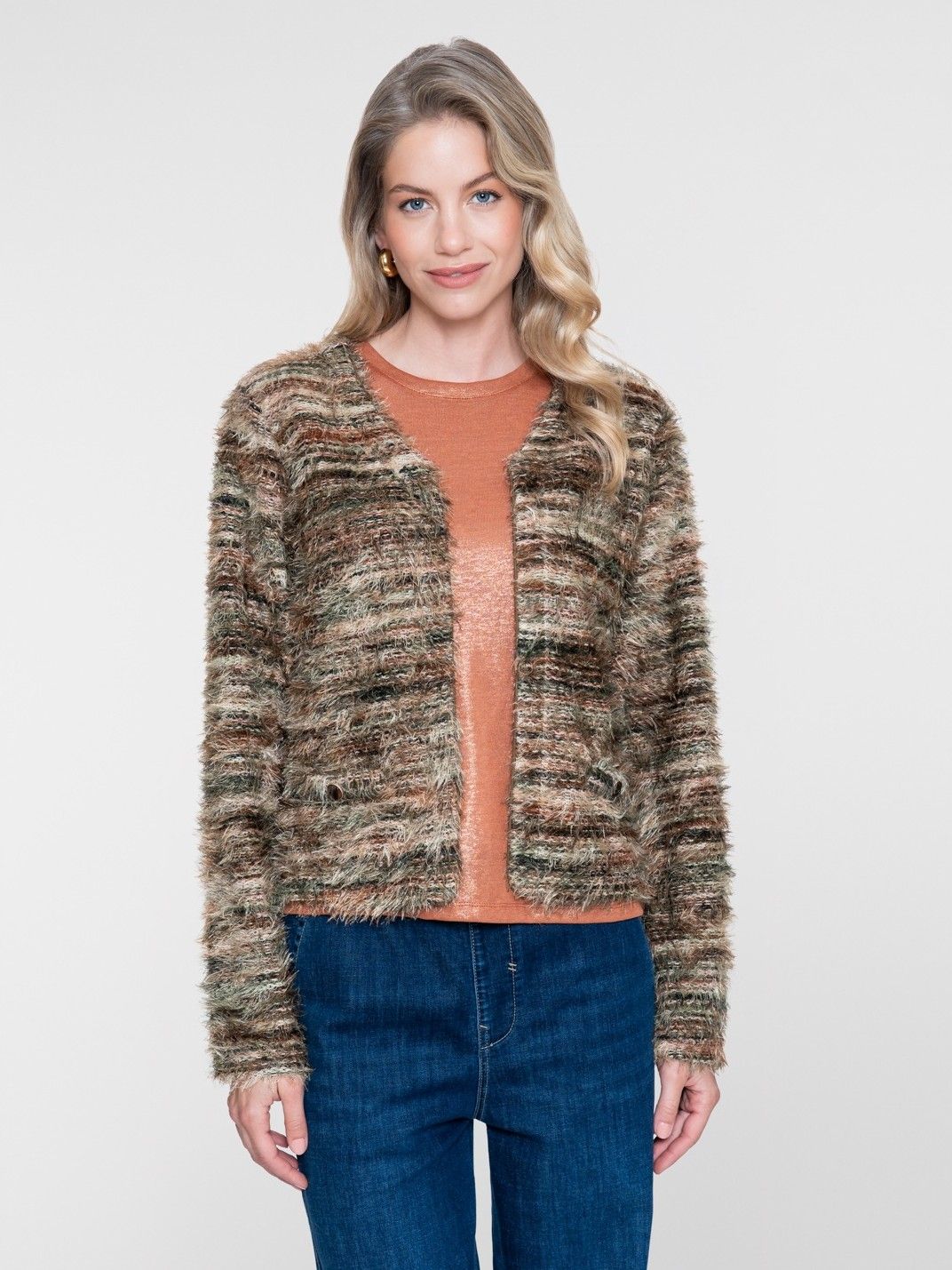 GEISHA - VEST - Bruin
