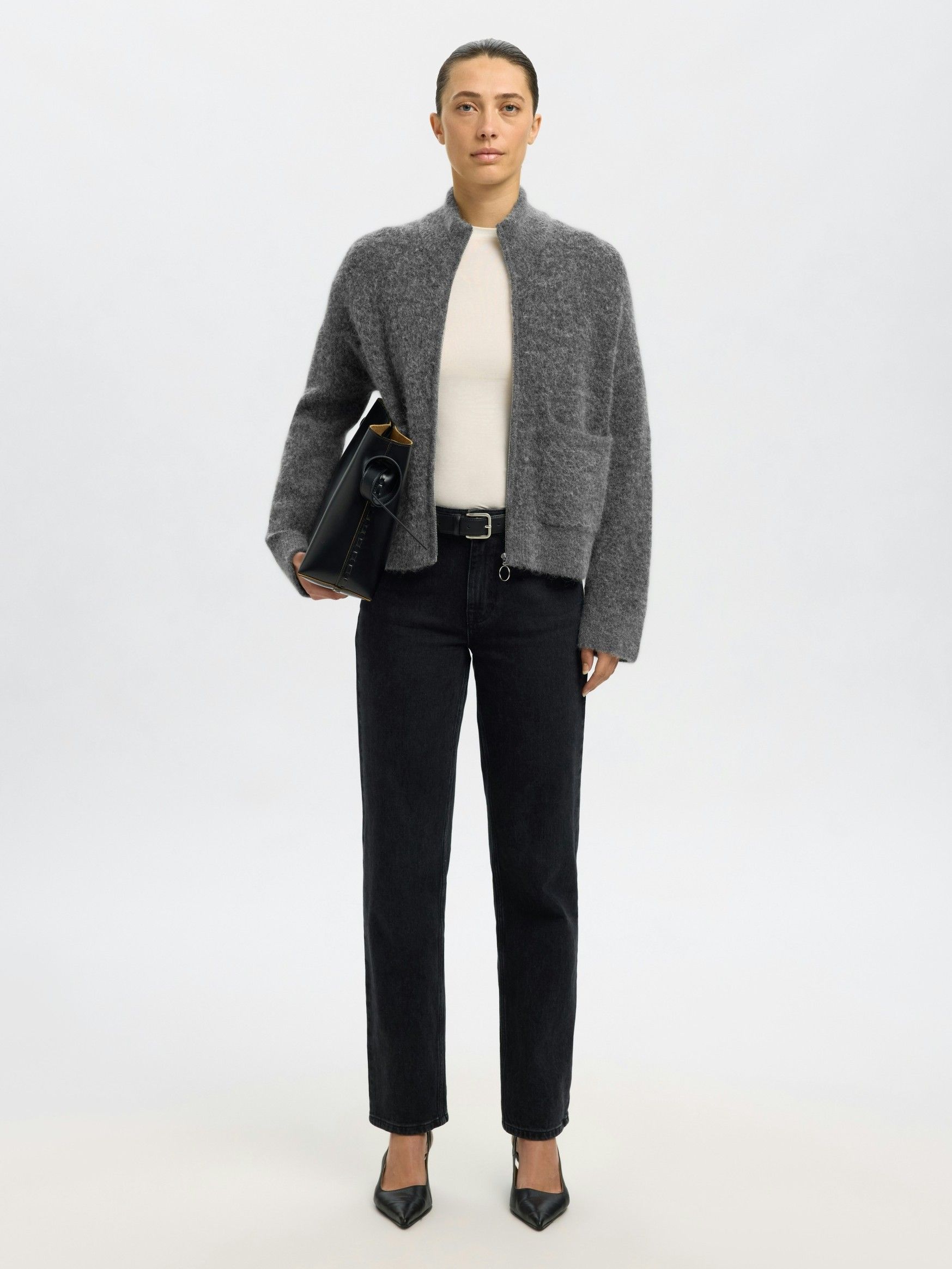 SELECTED FEMME - VEST - Grijs