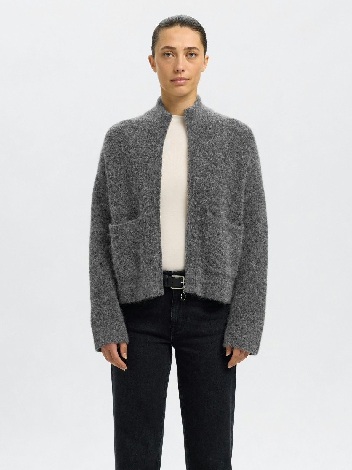 SELECTED FEMME - VEST - Grijs