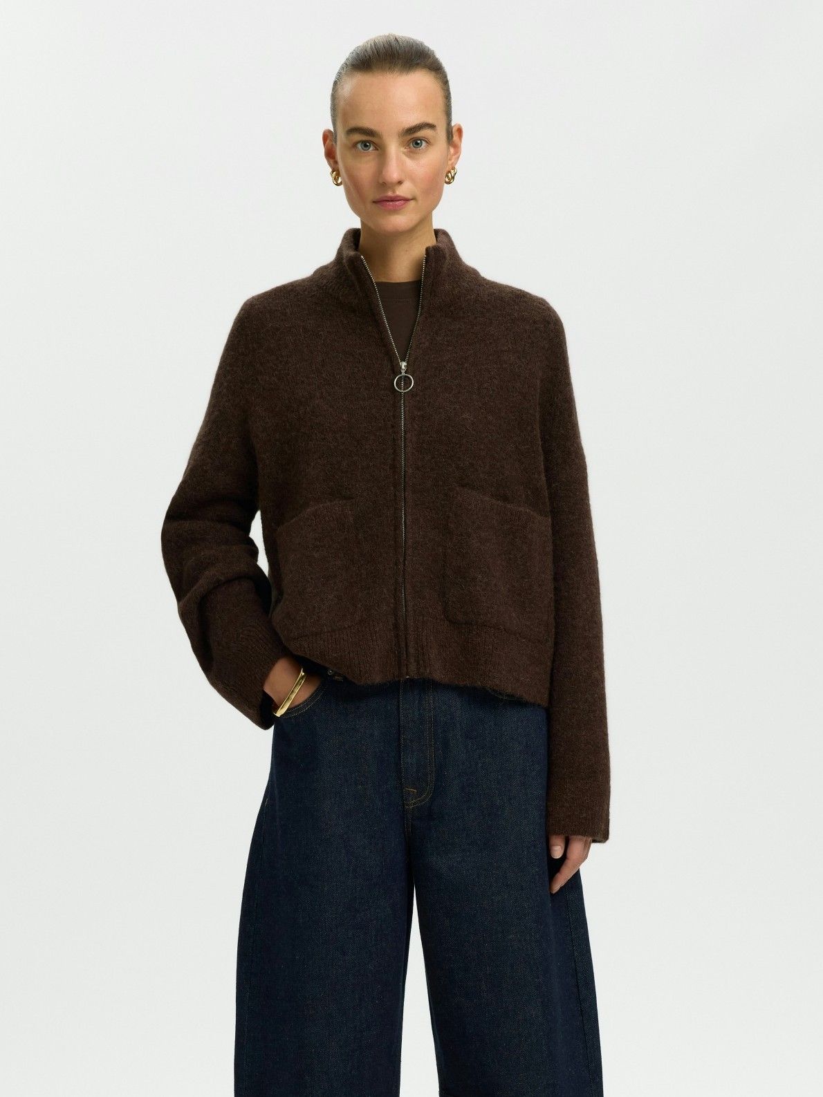 SELECTED FEMME - VEST - Bruin
