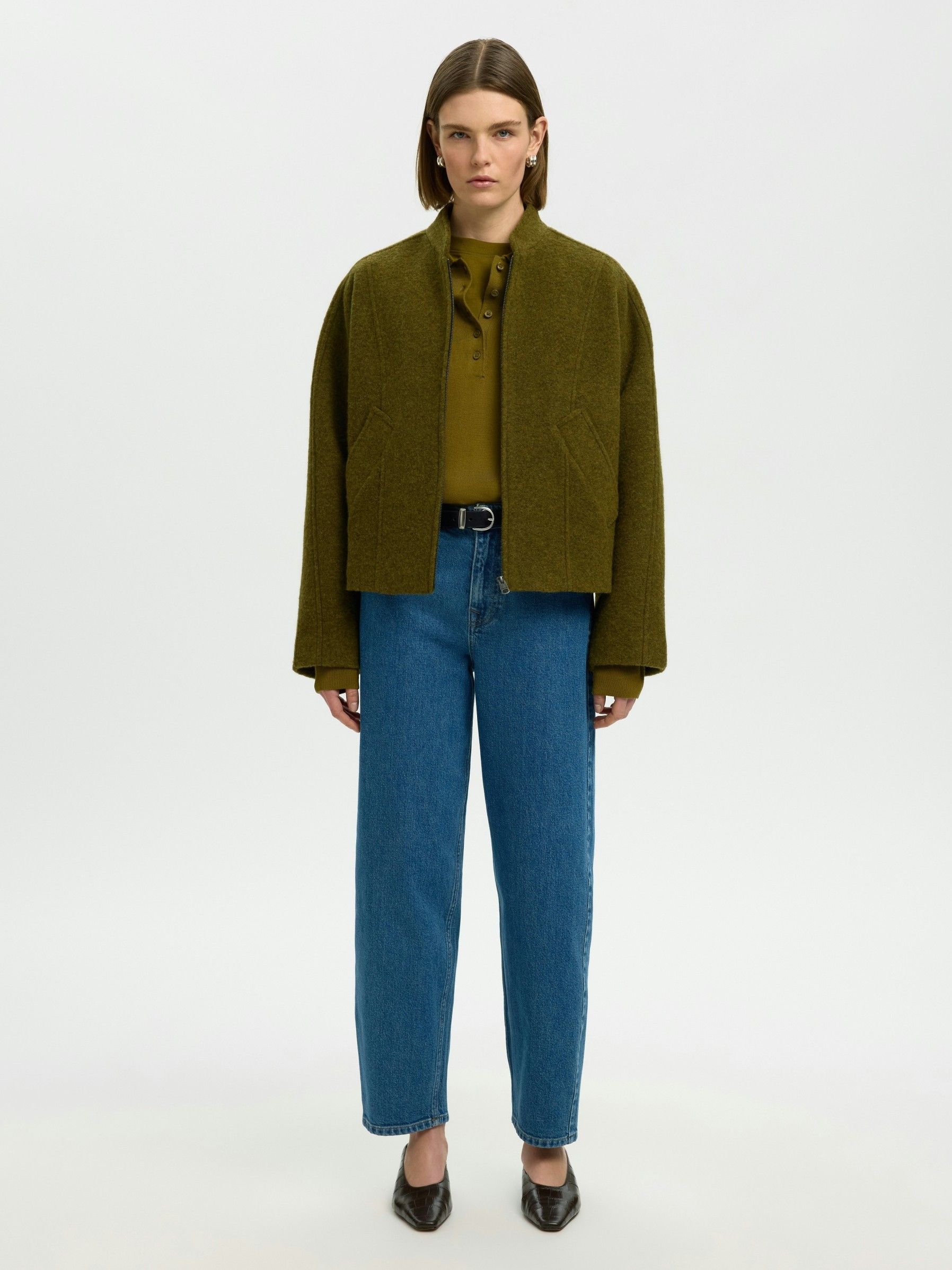 SELECTED FEMME - SHIRT - Groen