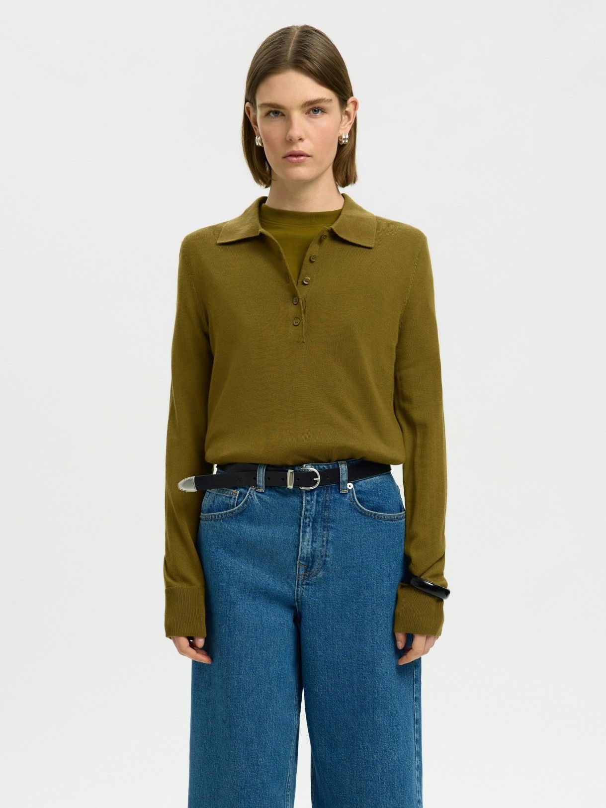 SELECTED FEMME - SHIRT - Groen