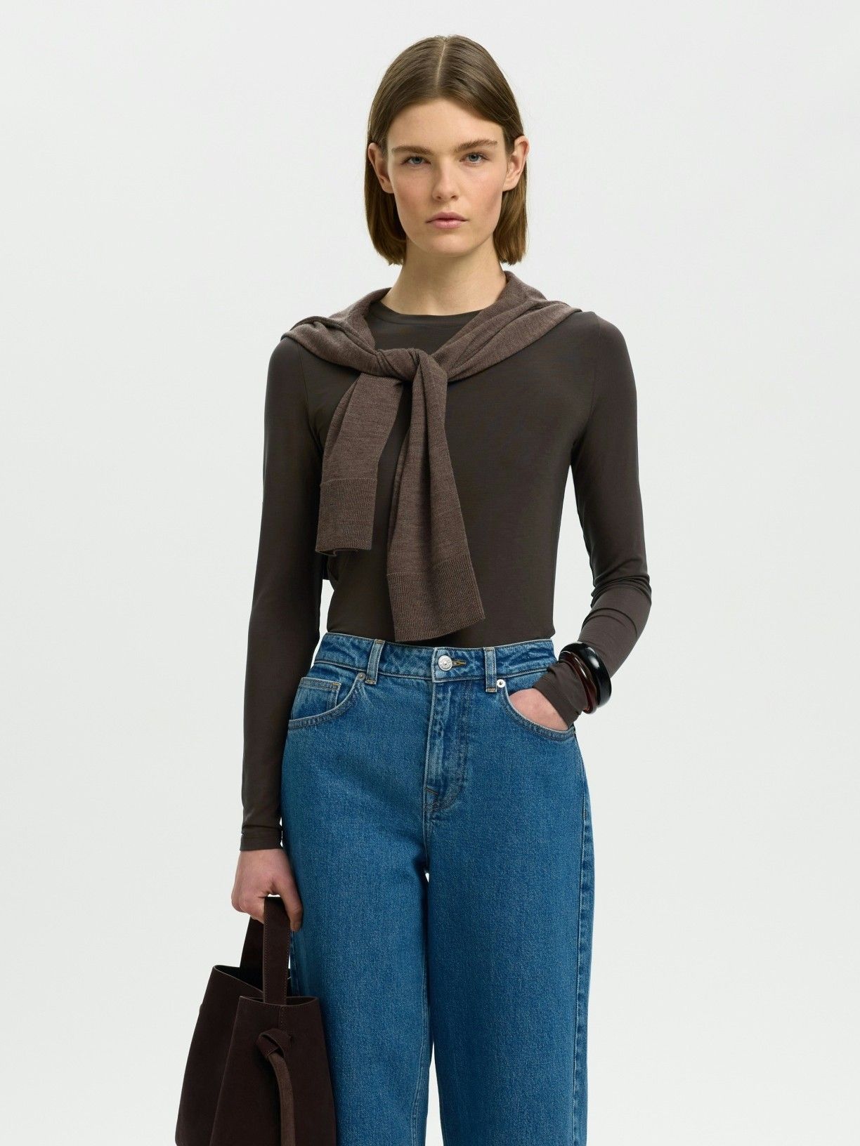 SELECTED FEMME - SHIRT - Bruin