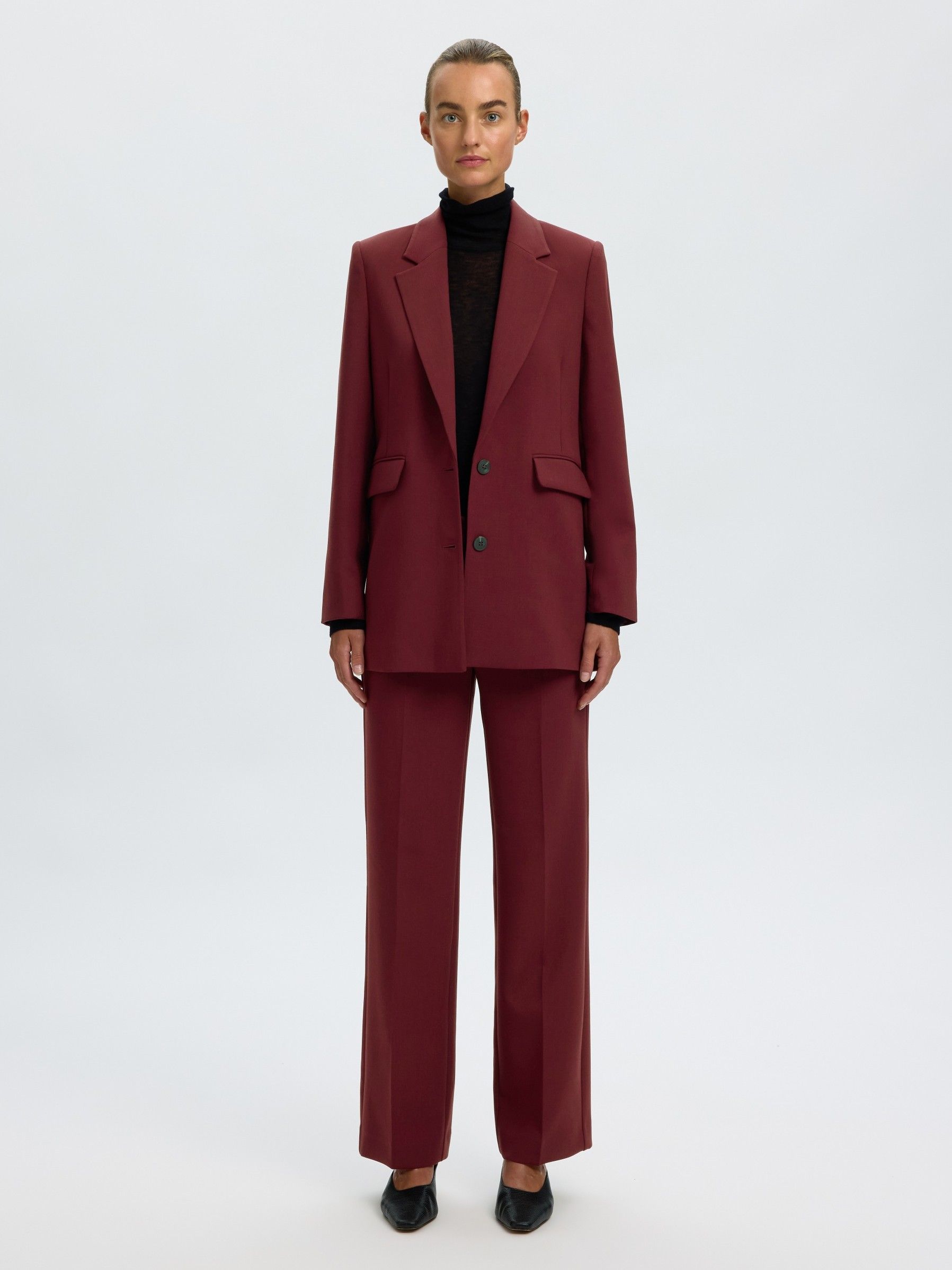 SELECTED FEMME - BROEK - Rood