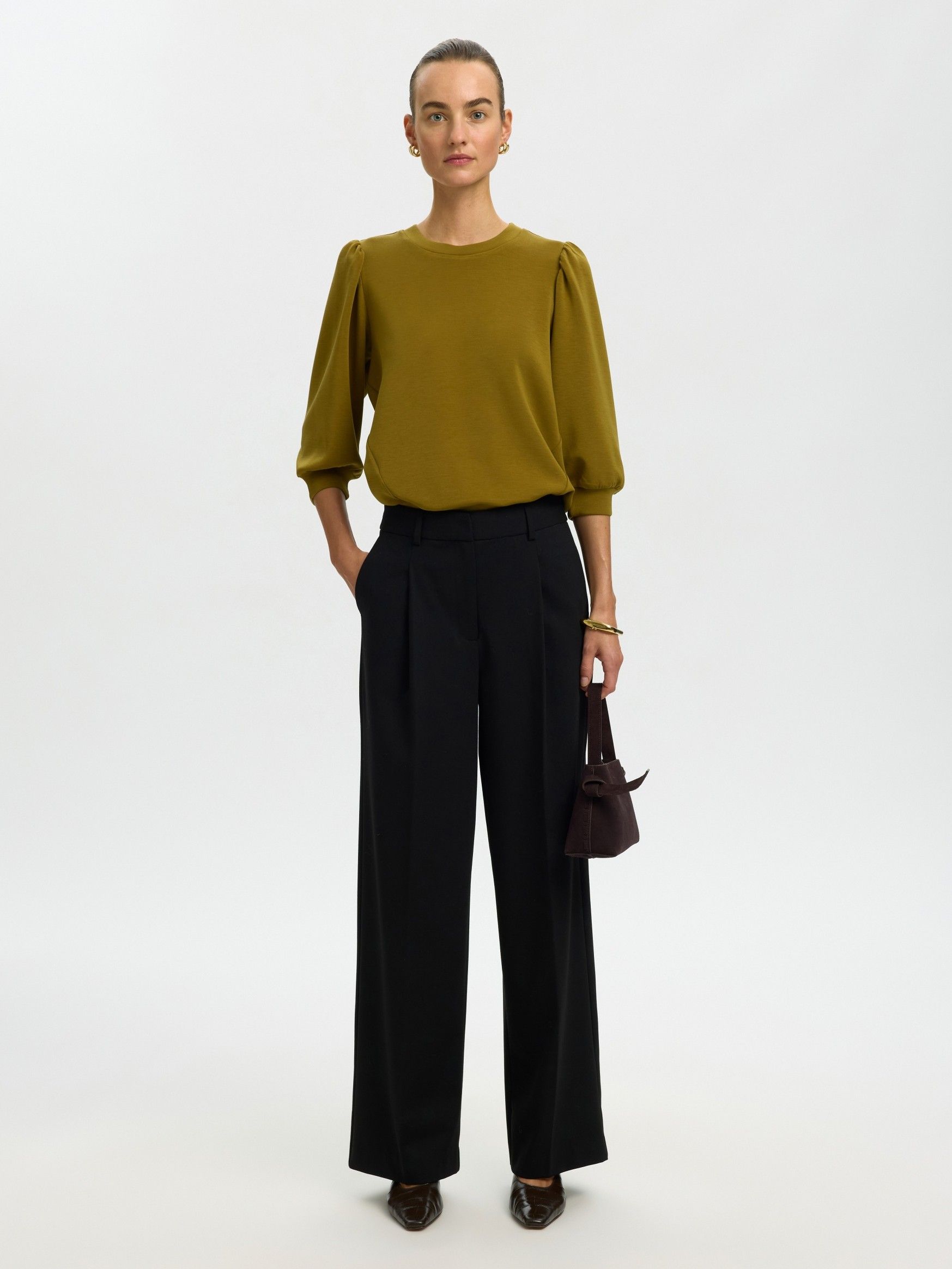 SELECTED FEMME - SHIRT - Groen