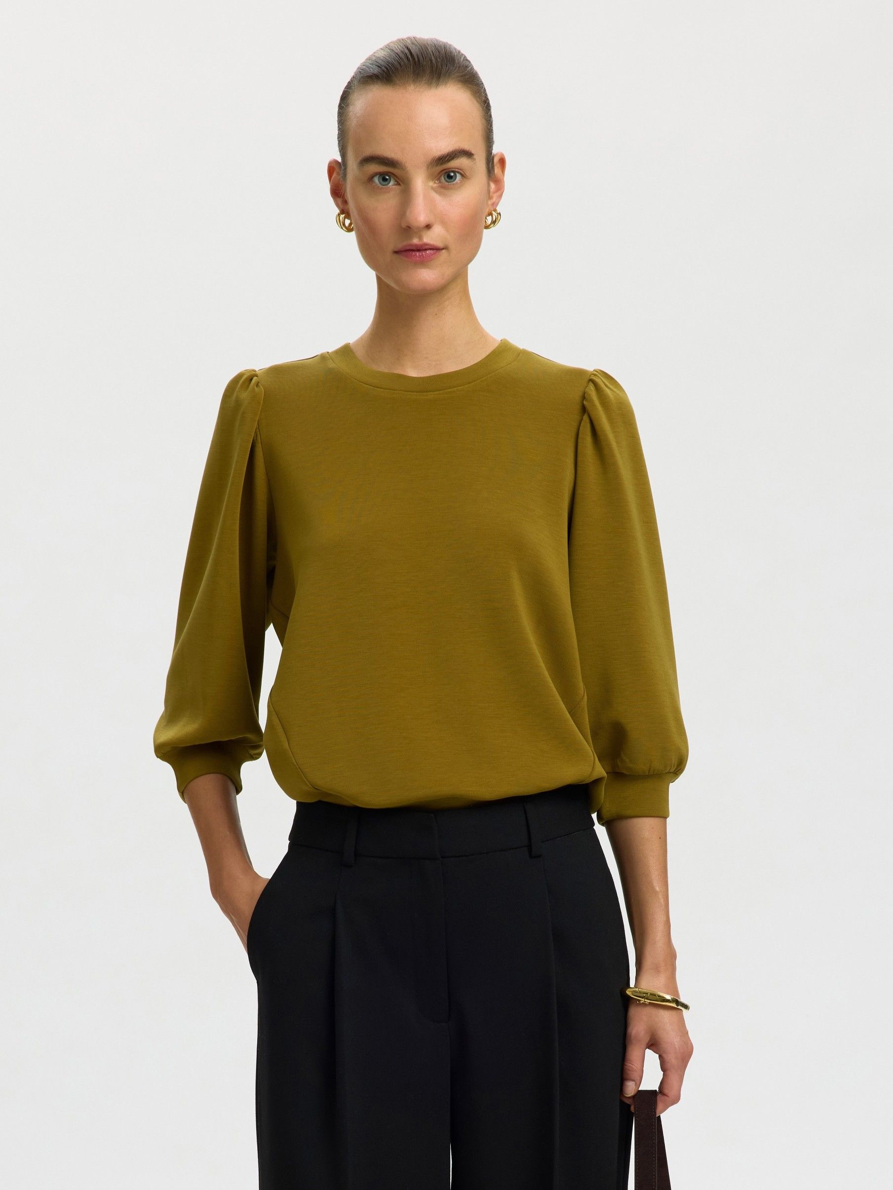 SELECTED FEMME - SHIRT - Groen