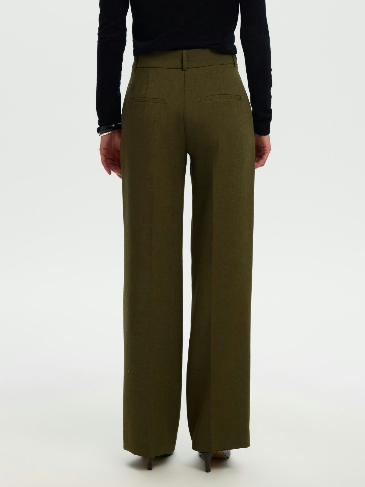 SELECTED FEMME - BROEK - Groen