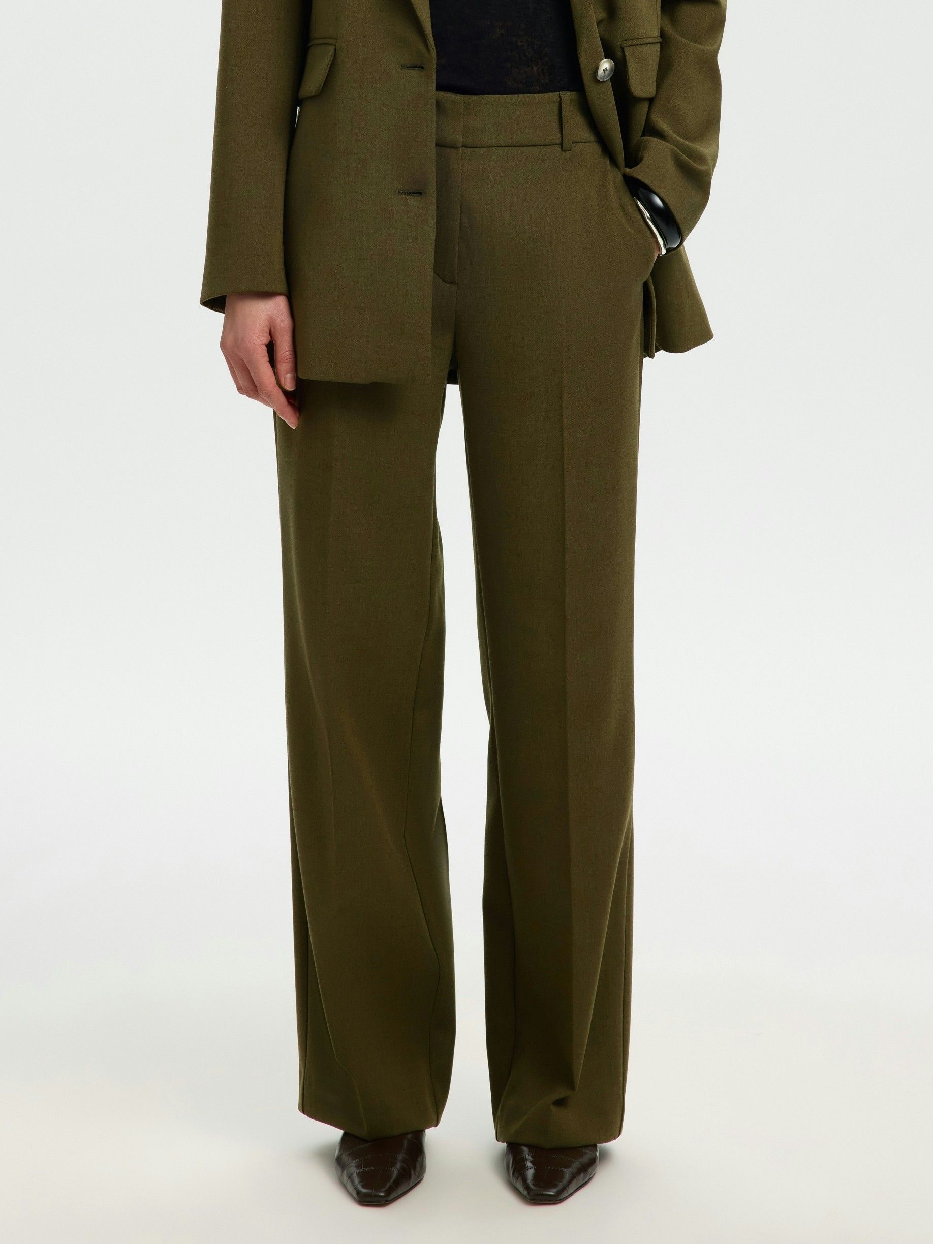 SELECTED FEMME - BROEK - Groen