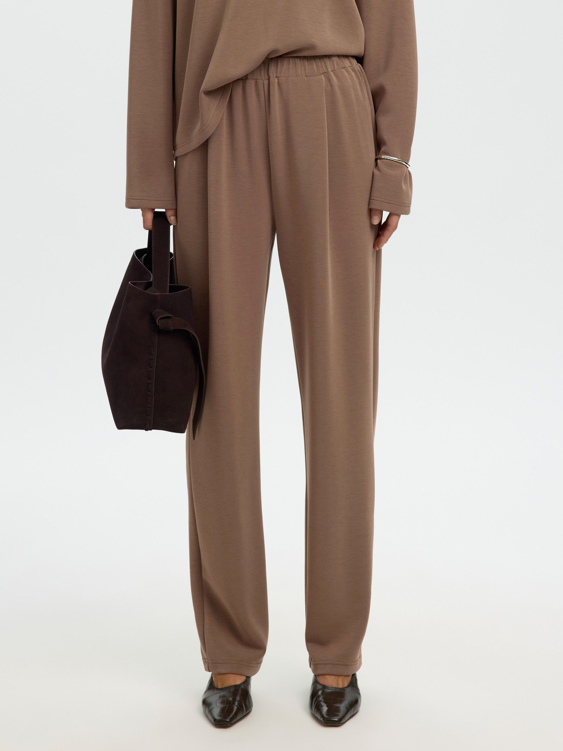 SELECTED FEMME - BROEK - Bruin