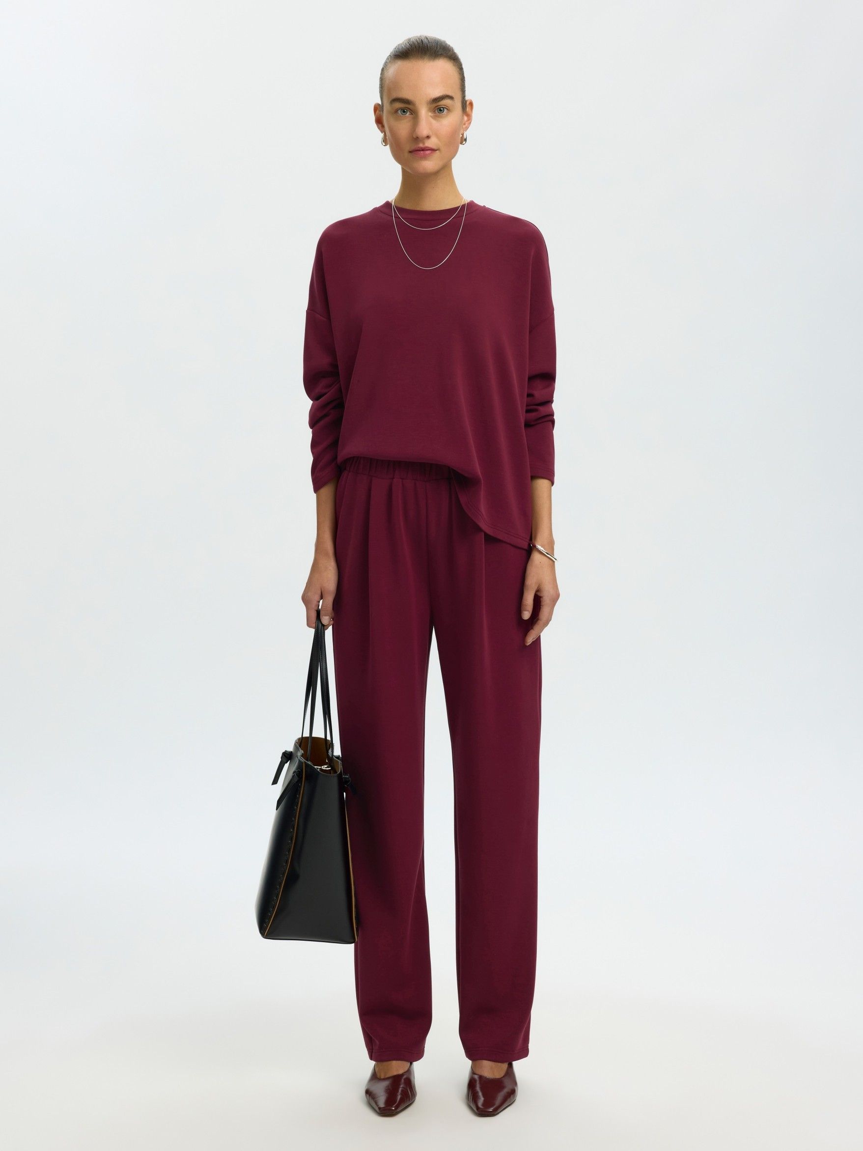 SELECTED FEMME - BROEK - Rood