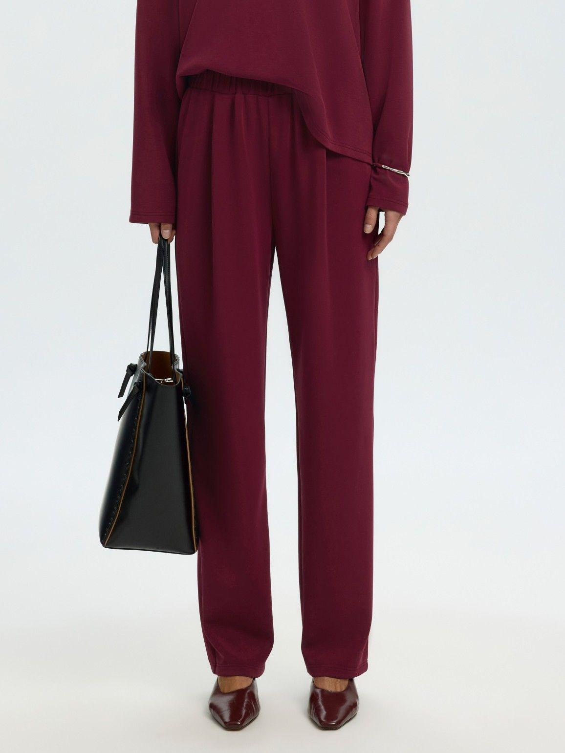 SELECTED FEMME - BROEK - Rood