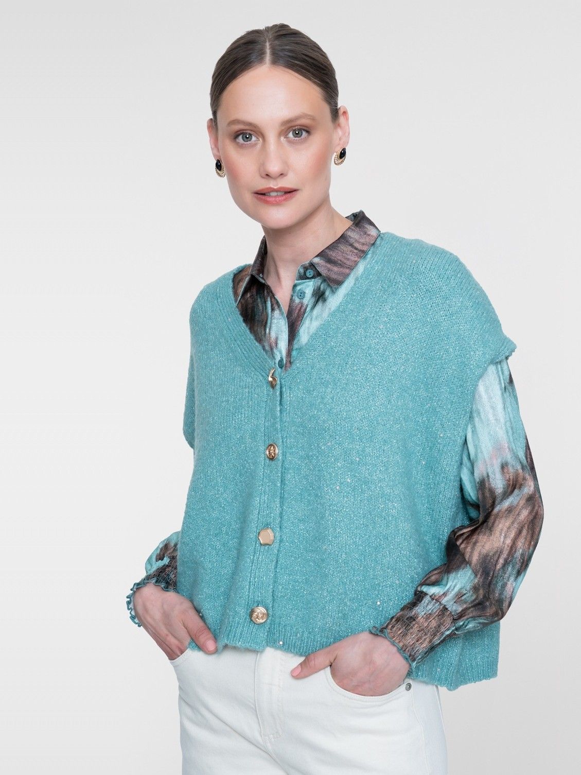GEISHA - BLOUSE - Groen