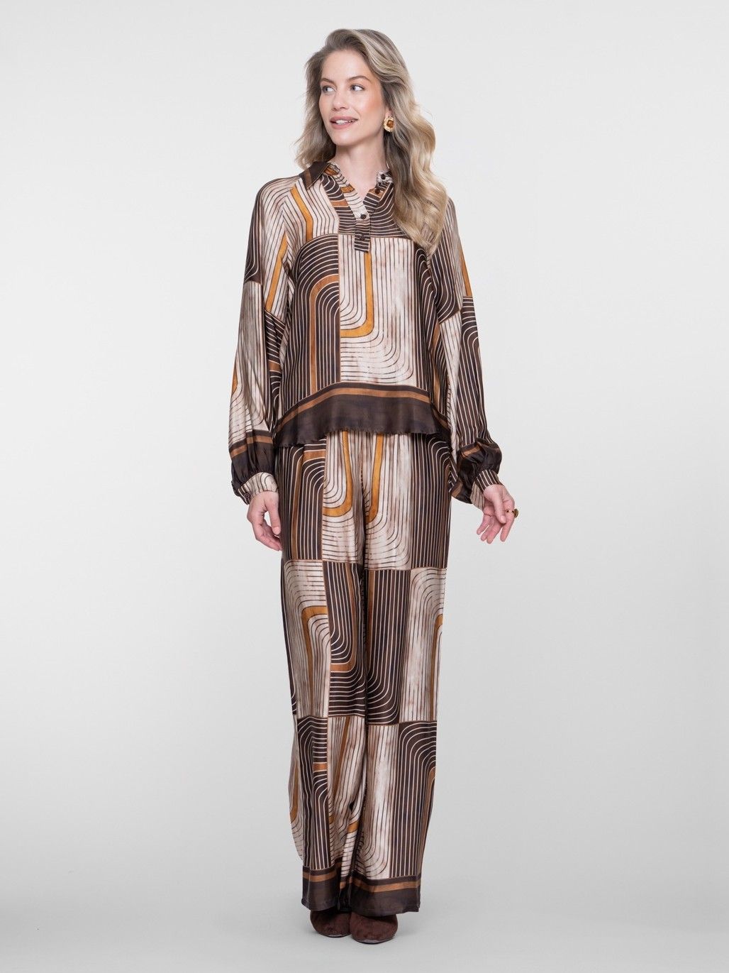 GEISHA - BROEK - Bruin