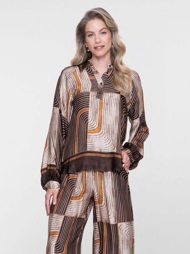 GEISHA - BLOUSE - Bruin