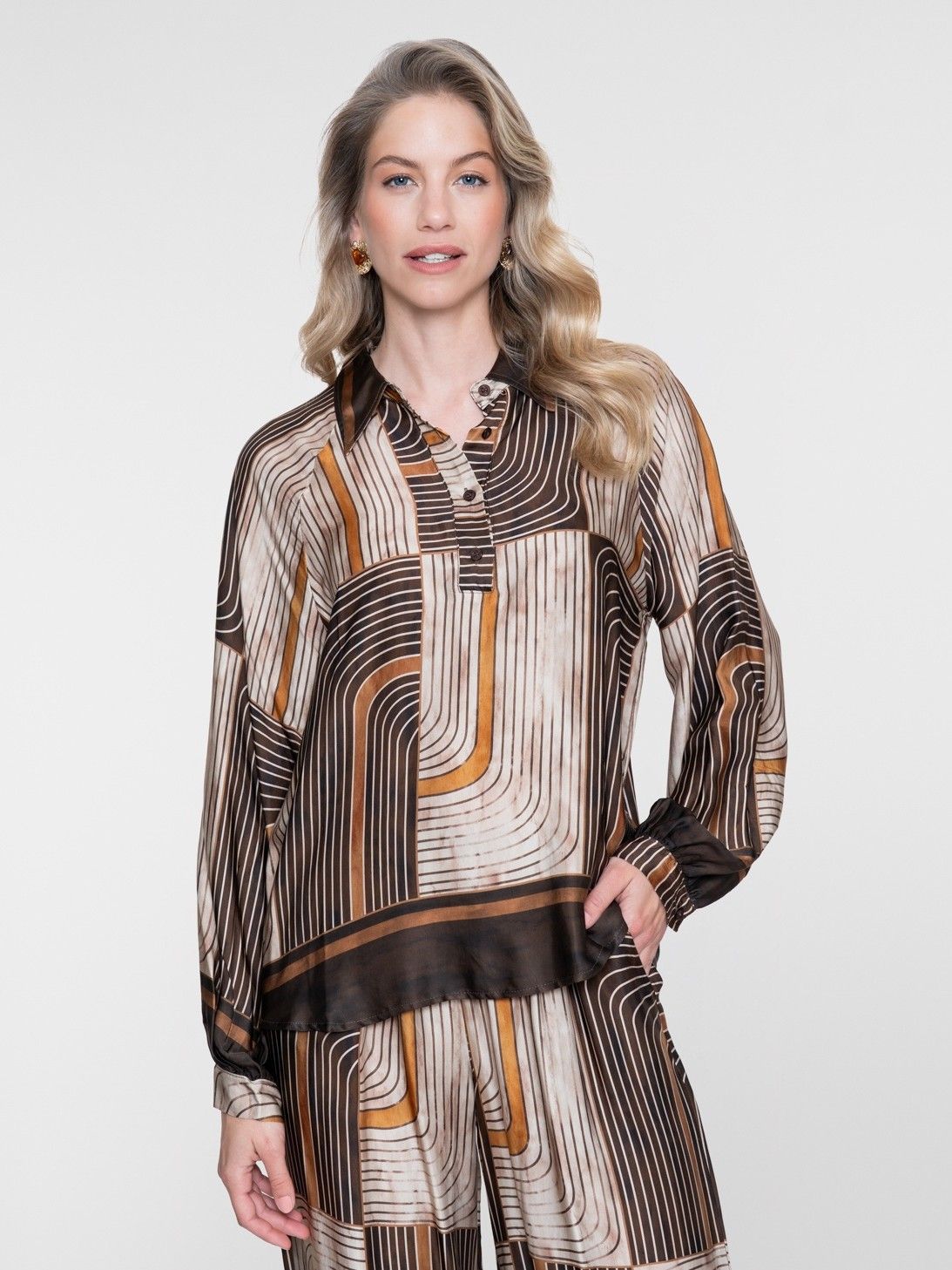 GEISHA - BLOUSE - Bruin