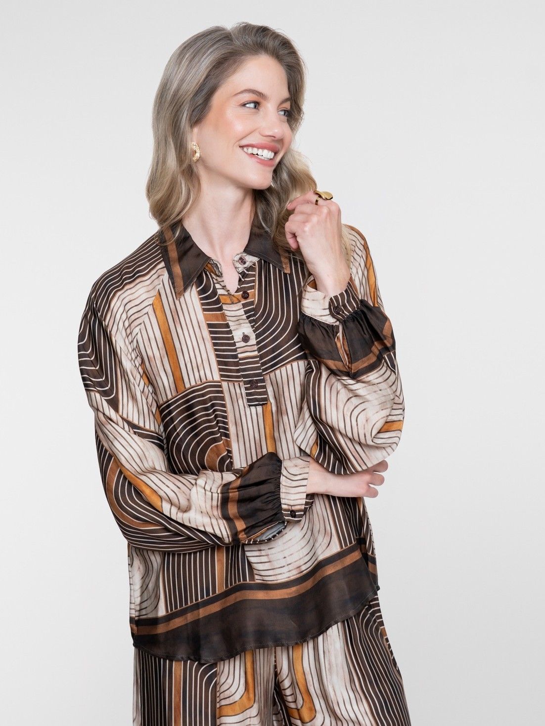 GEISHA - BLOUSE - Bruin