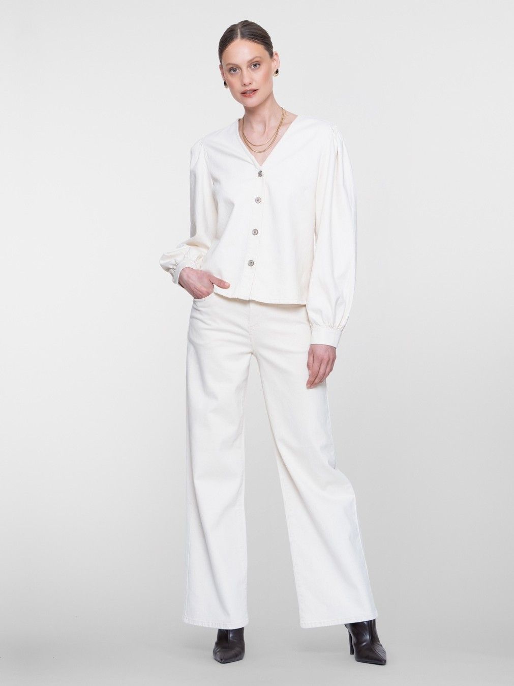 GEISHA - JEANS - Off white