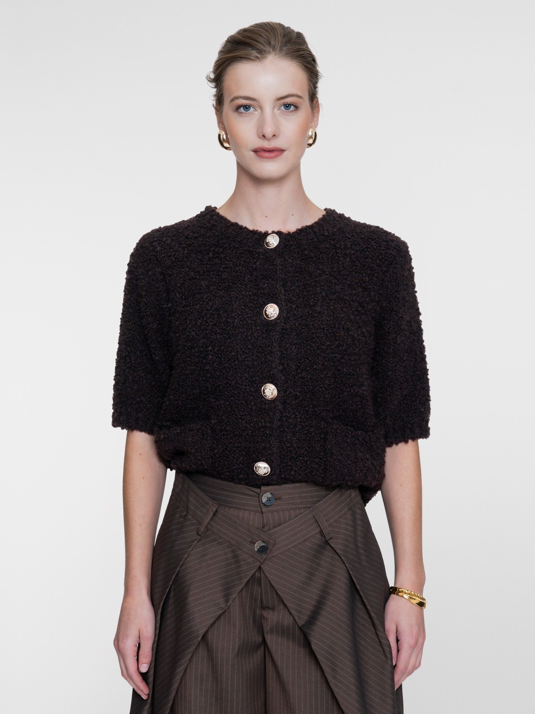 GEISHA - VEST - Bruin