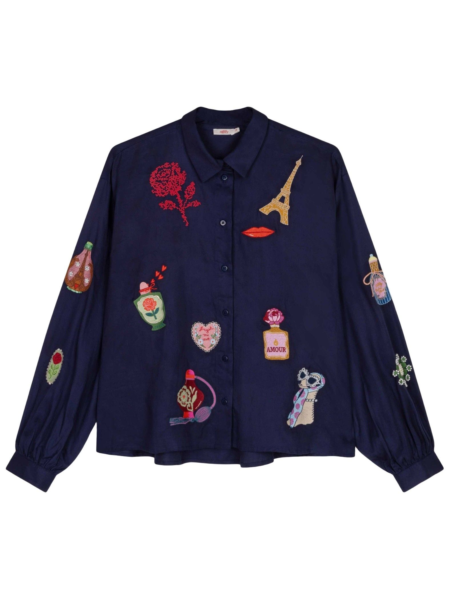 OILILY - BLOUSE - Blauw