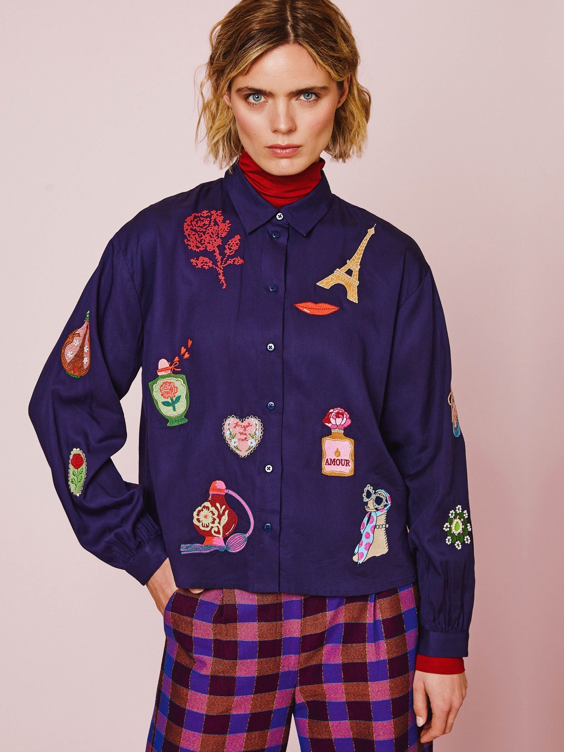 OILILY - BLOUSE - Blauw