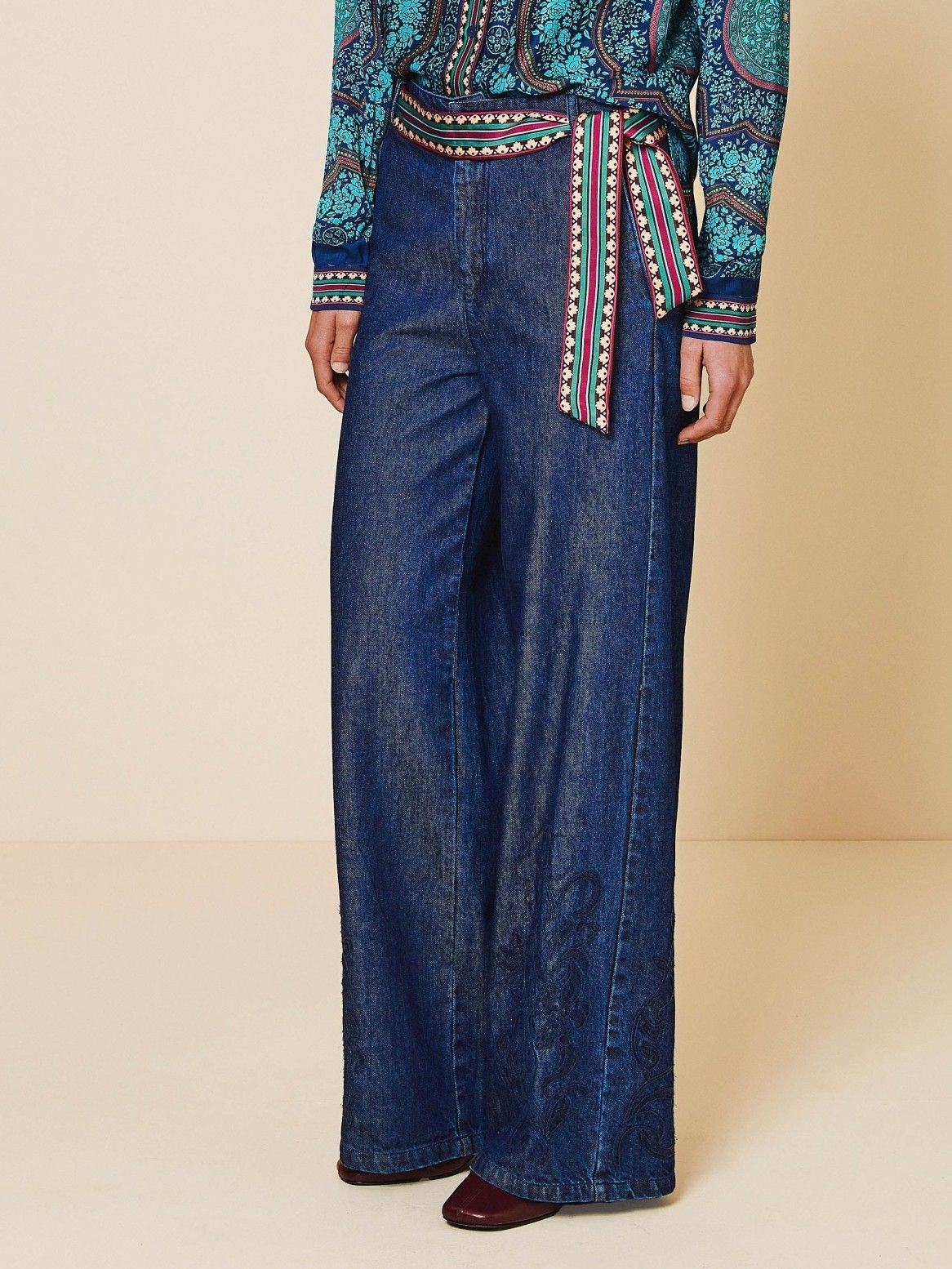 OILILY - BROEK - Blauw