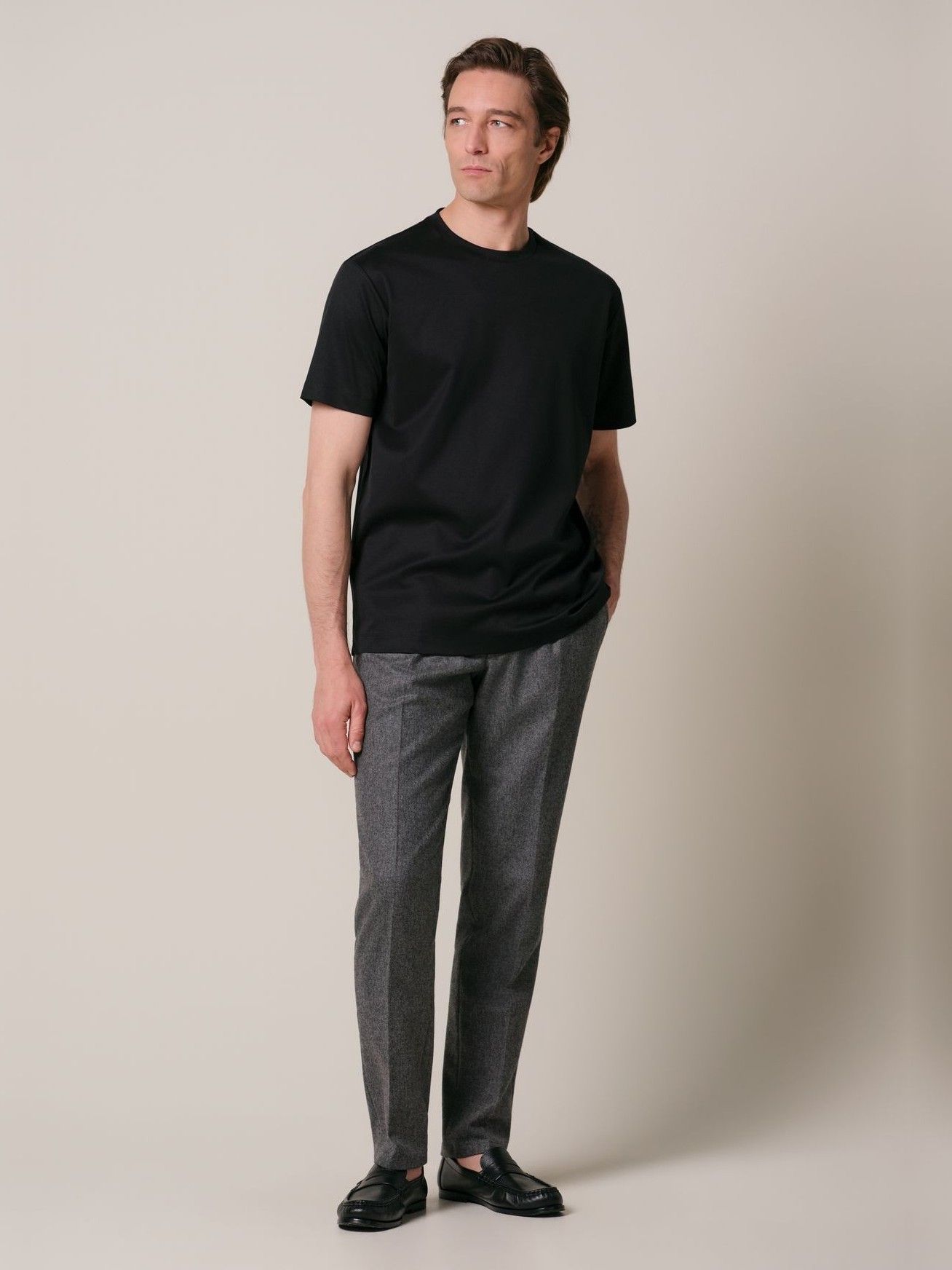 PROFUOMO - TSHIRT - Zwart