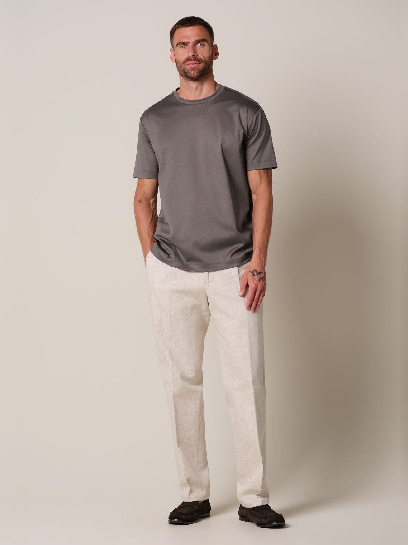 PROFUOMO - TSHIRT - Paars