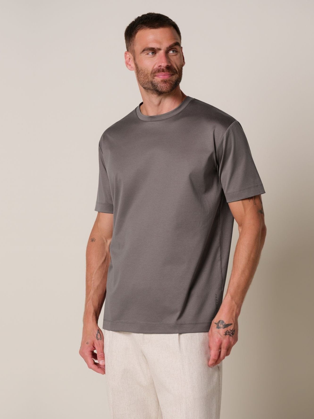 PROFUOMO - TSHIRT - Paars