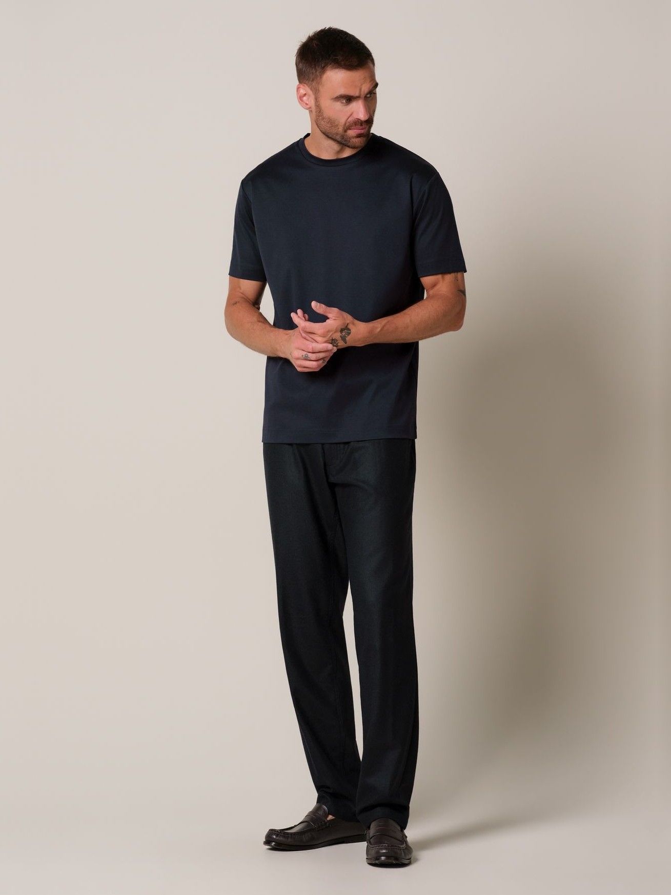 PROFUOMO - TSHIRT - Blauw