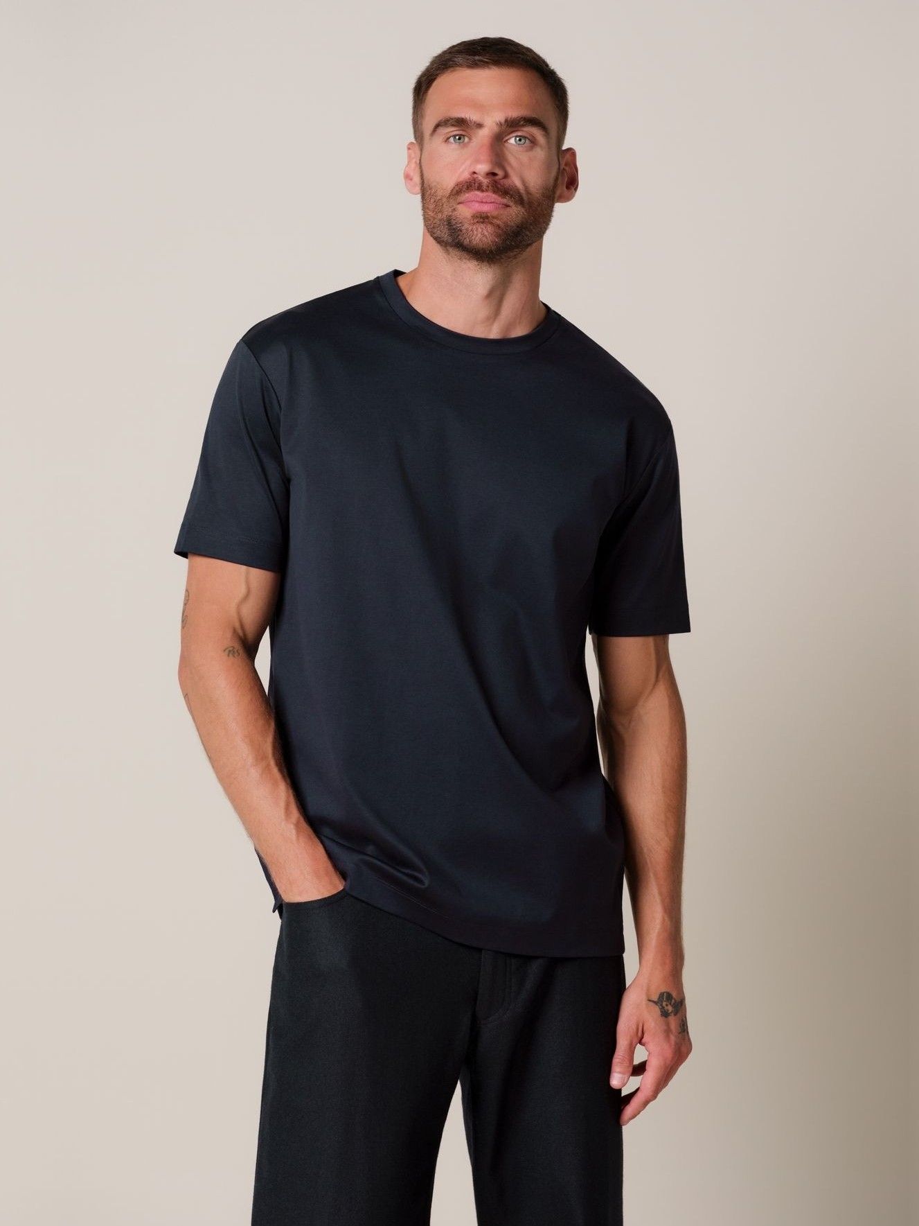 PROFUOMO - TSHIRT - Blauw