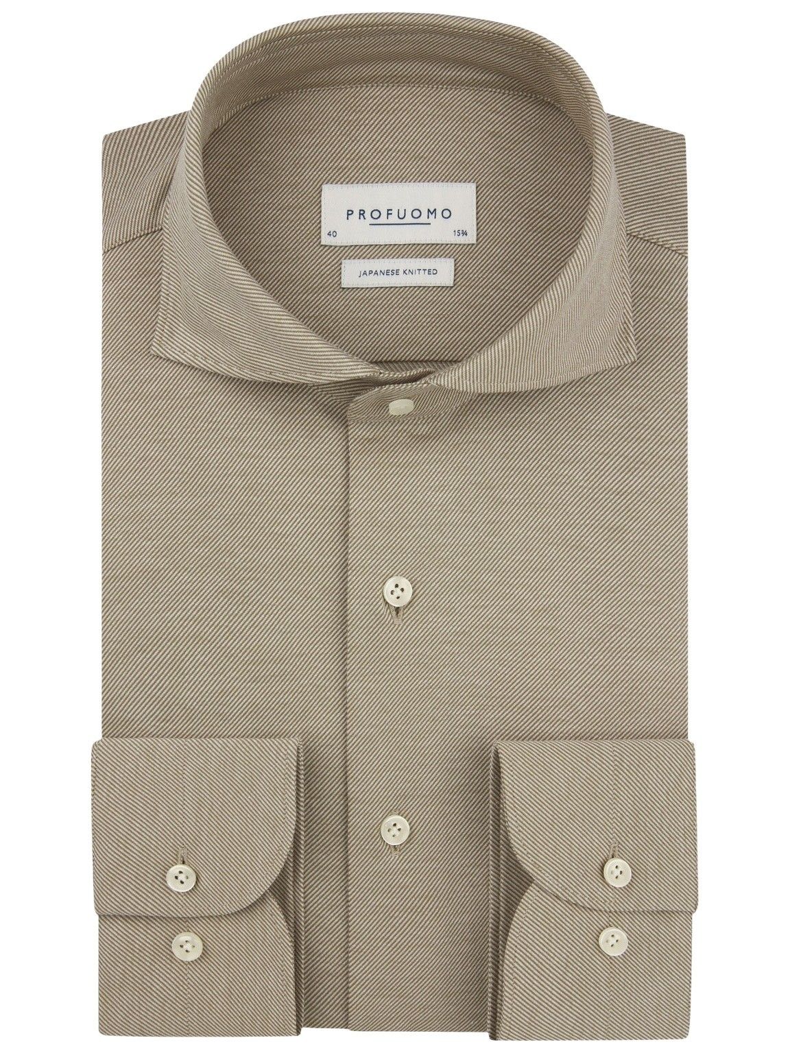 PROFUOMO - OVERHEMD - Bruin