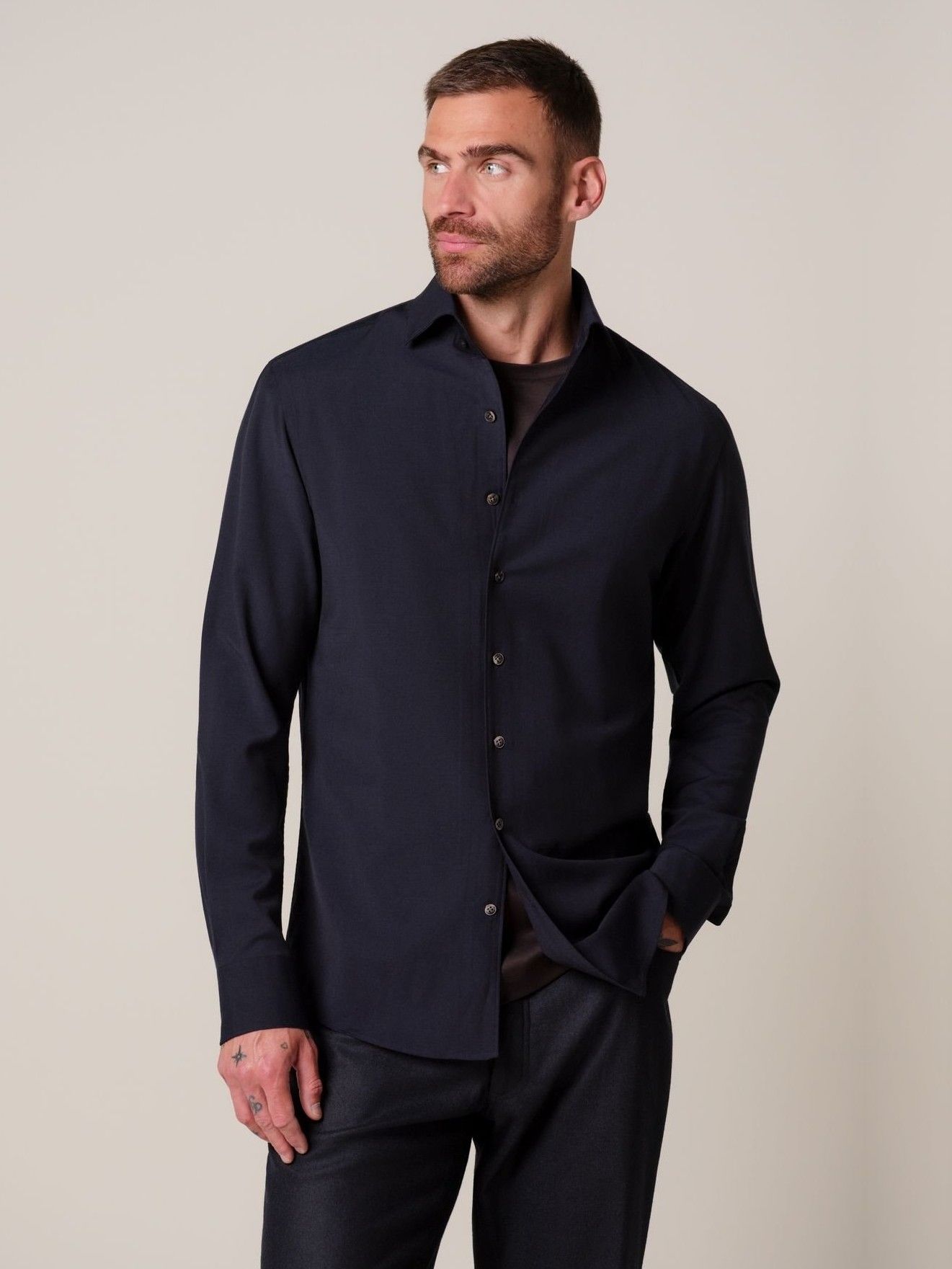 PROFUOMO - OVERHEMD - Blauw