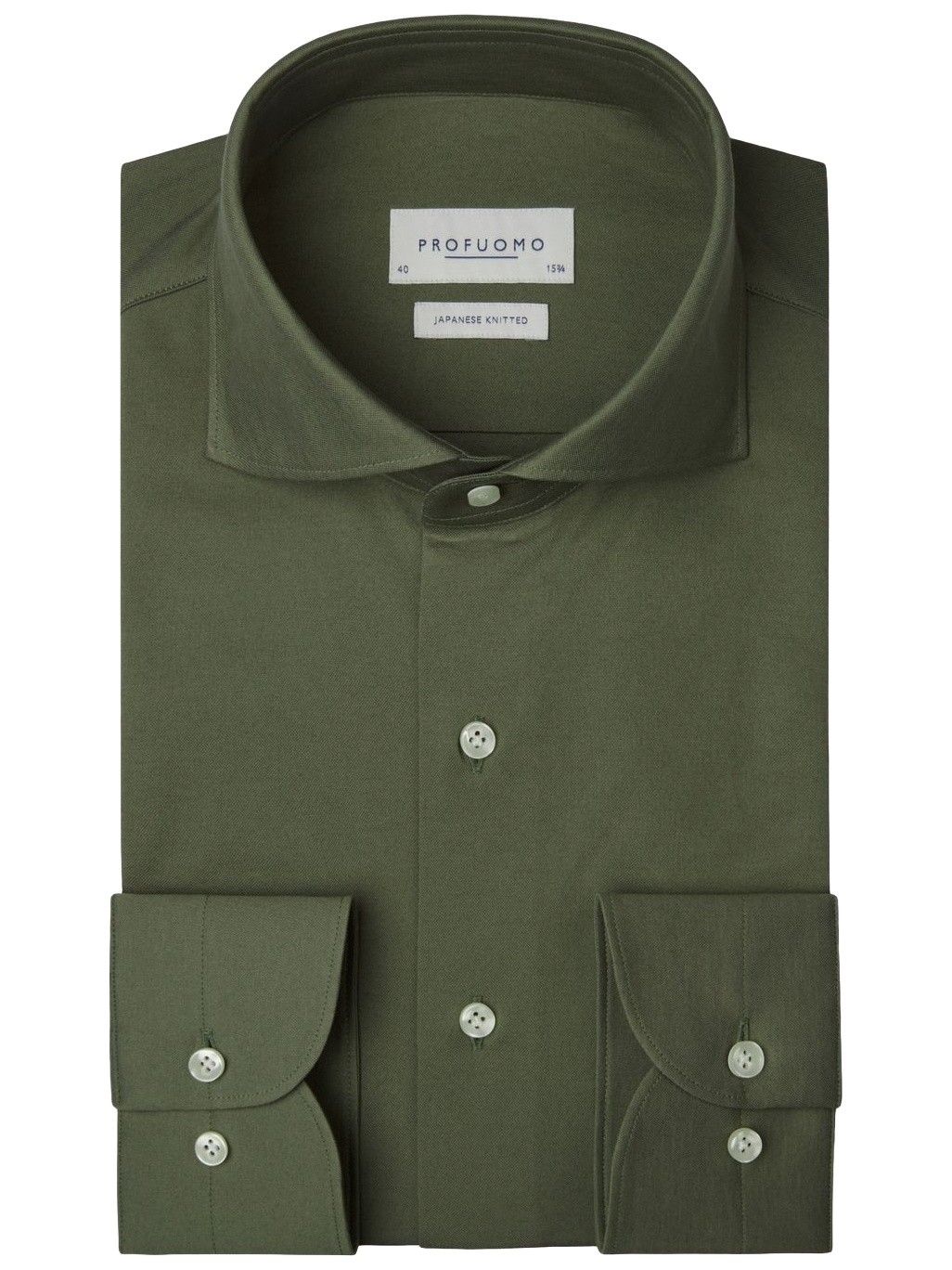 PROFUOMO - OVERHEMD - Groen