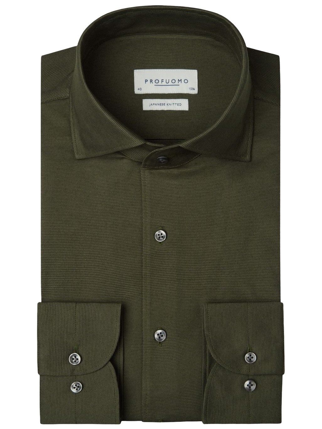 PROFUOMO - OVERHEMD - Groen