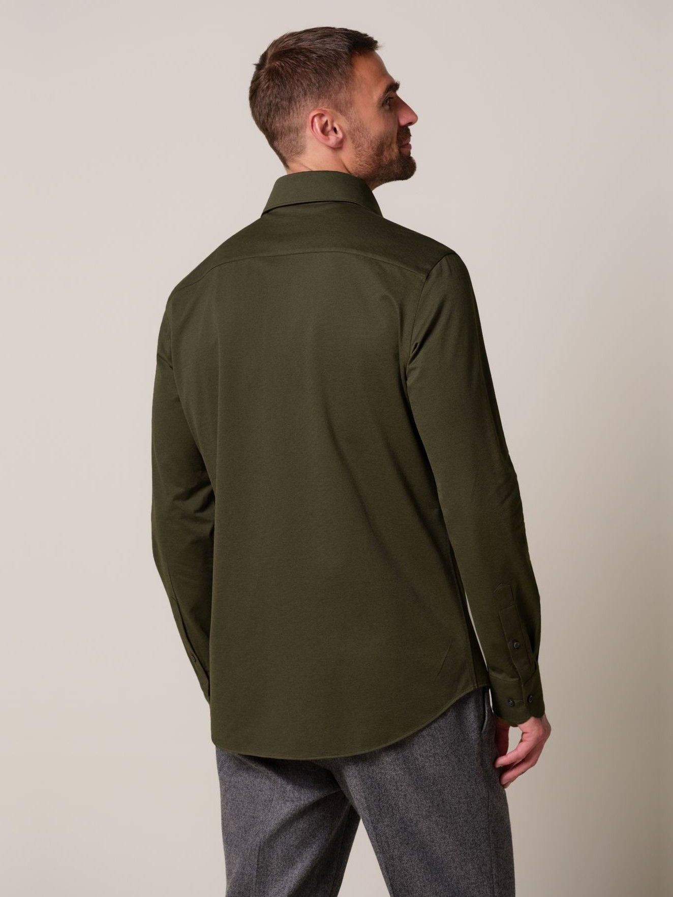 PROFUOMO - OVERHEMD - Groen