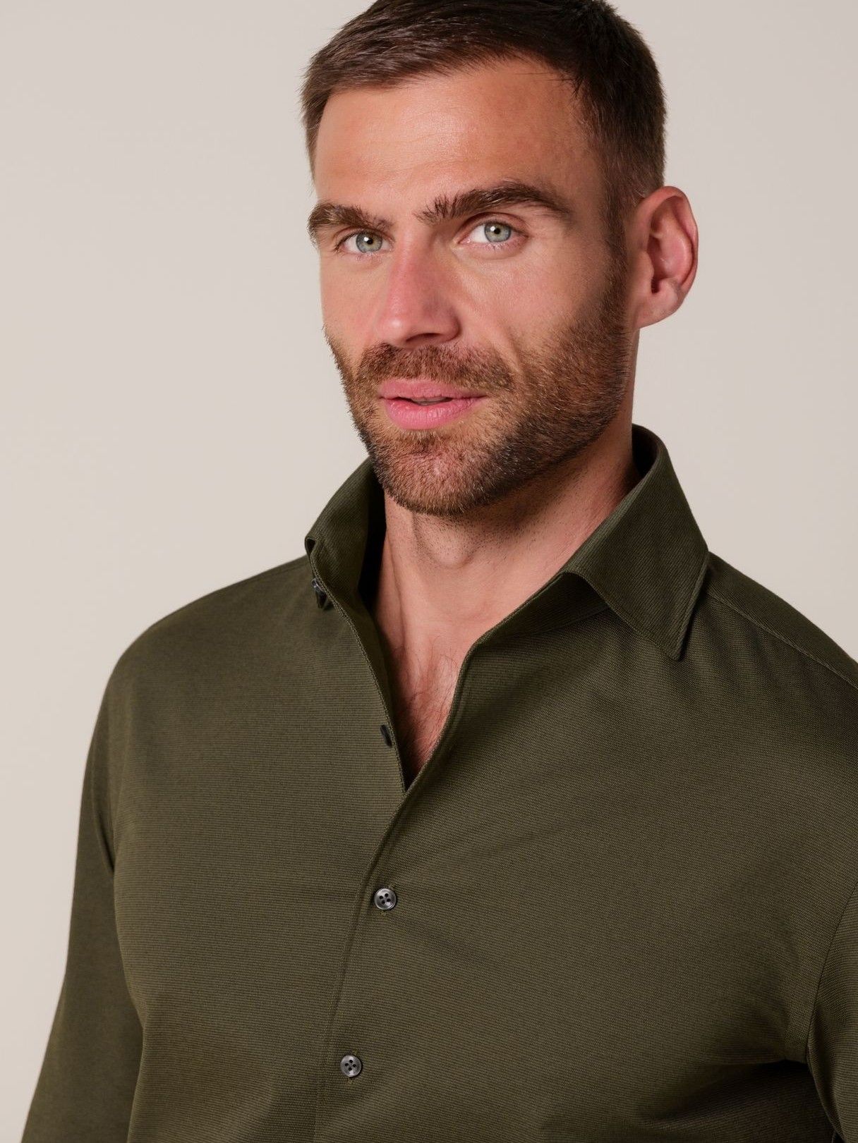 PROFUOMO - OVERHEMD - Groen