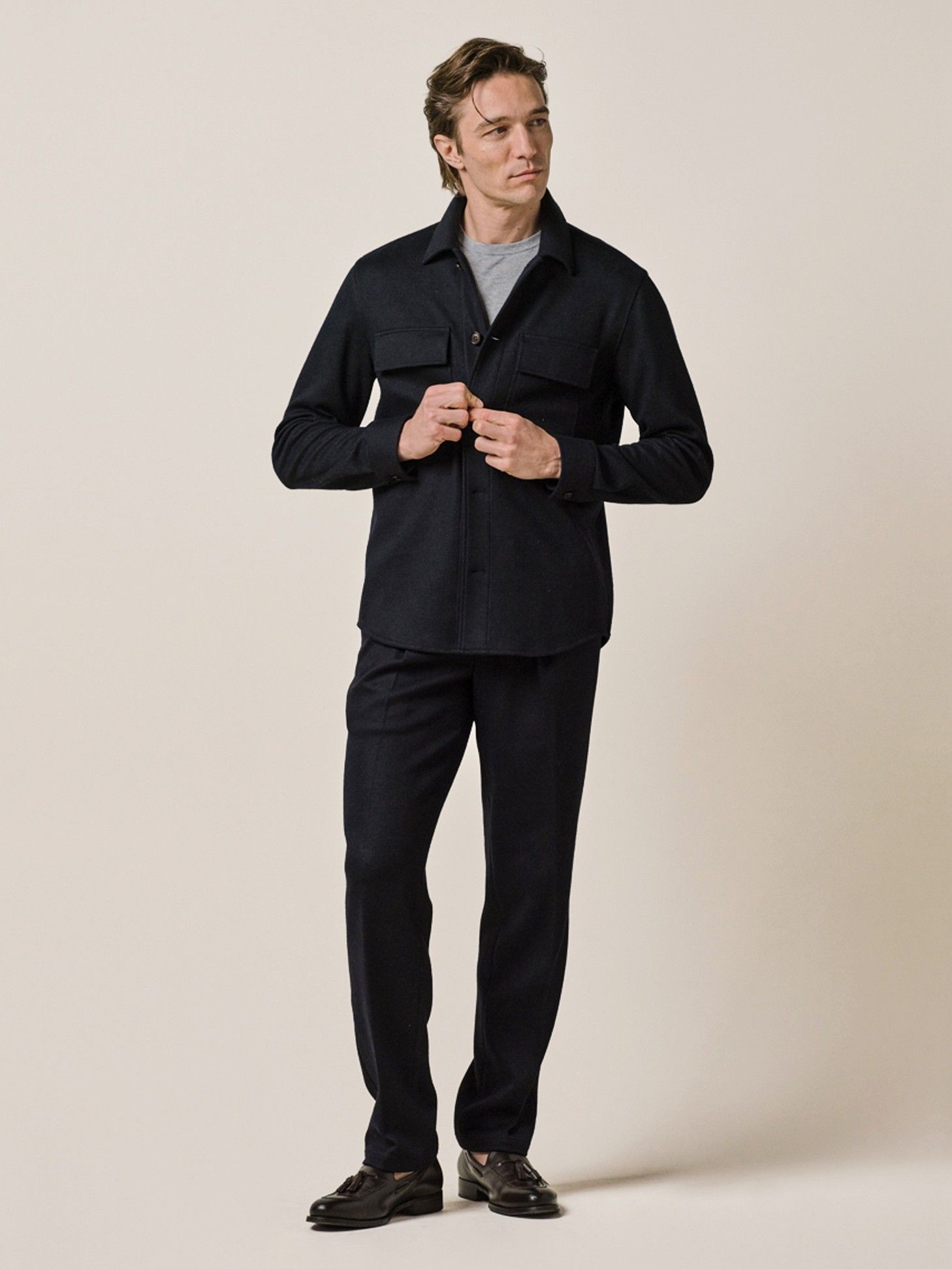 PROFUOMO - OVERSHIRT - Blauw