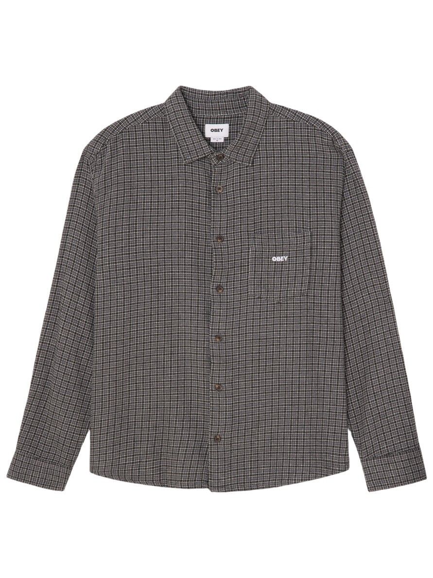 OBEY - OVERSHIRT - Zwart