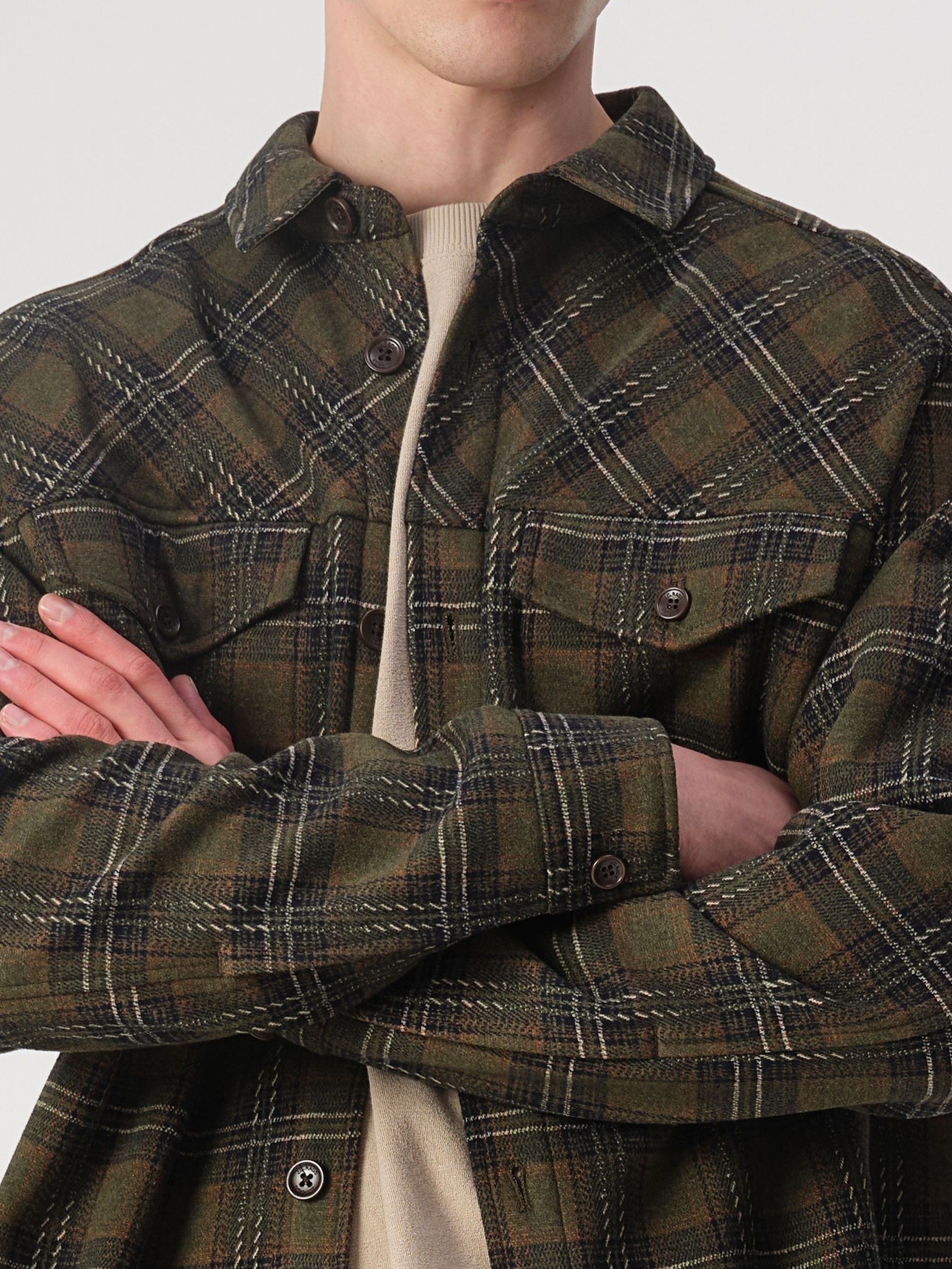 J.C RAGS - OVERSHIRT - Groen
