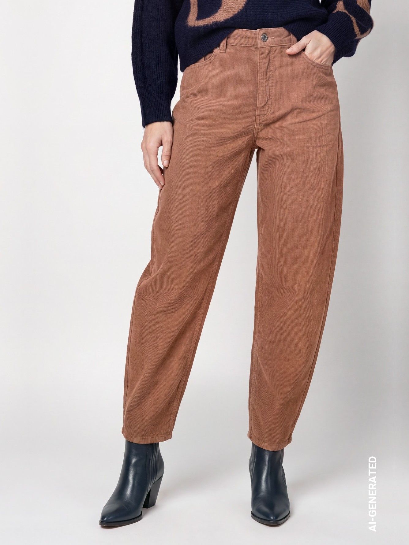 MONARI - BROEK - Bruin