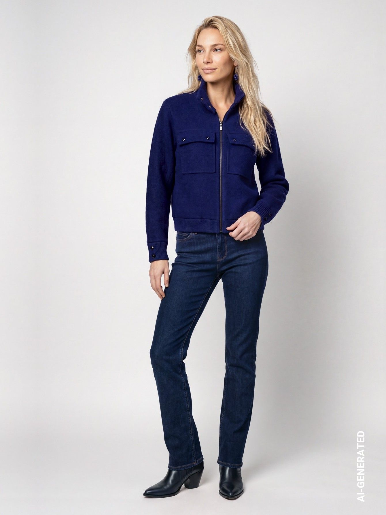 MONARI - VEST - Blauw