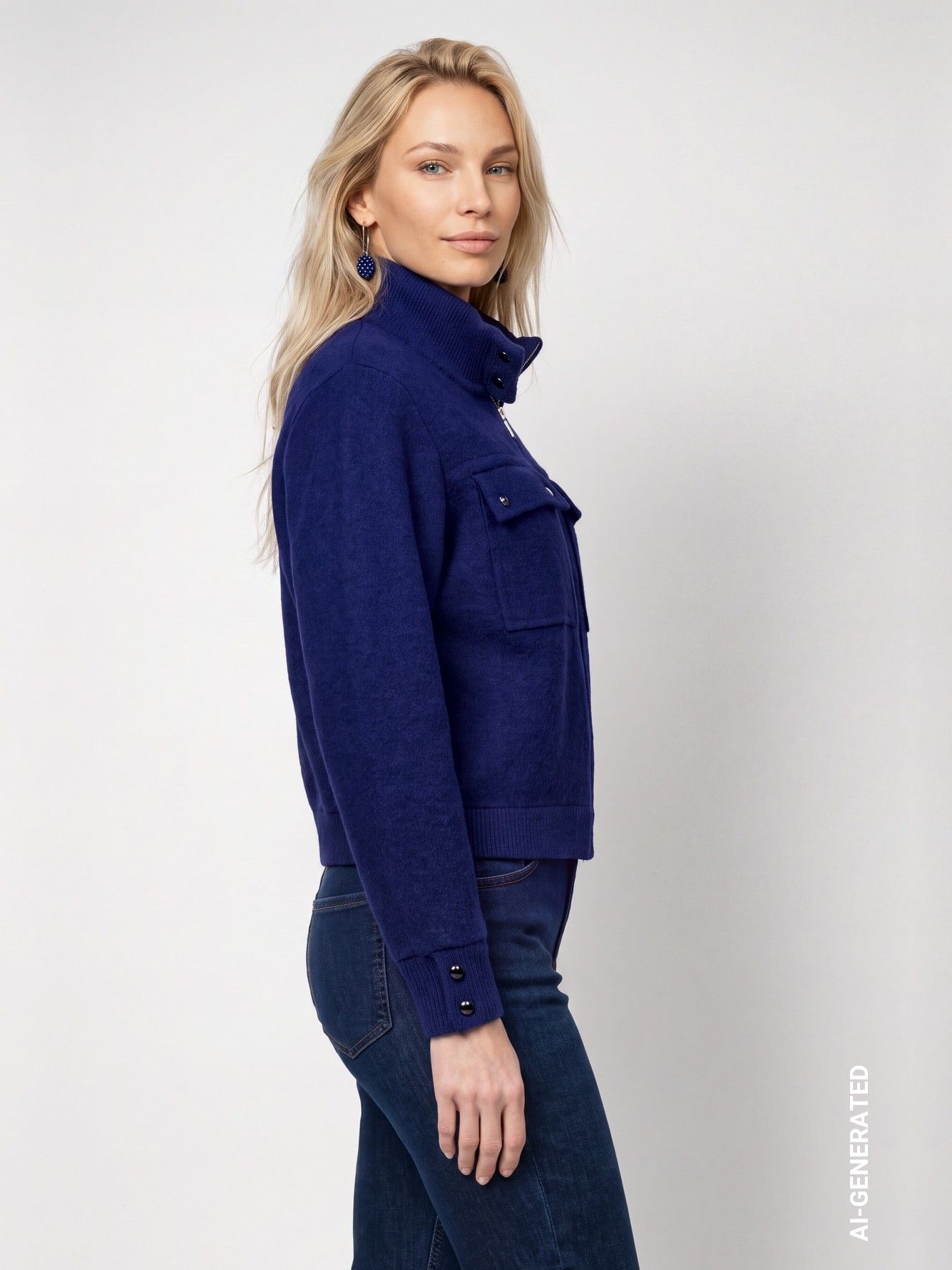 MONARI - VEST - Blauw