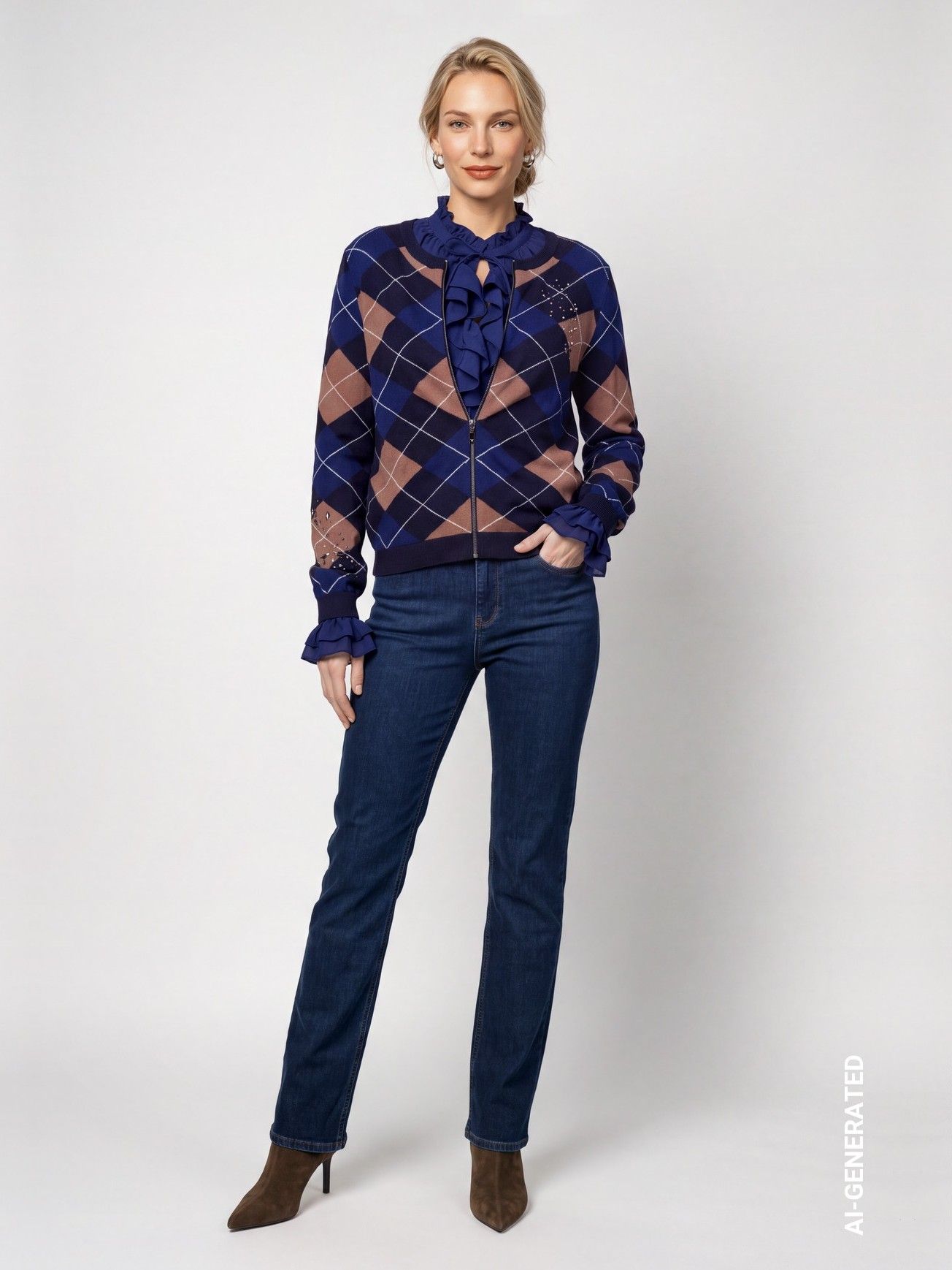 MONARI - VEST - Blauw
