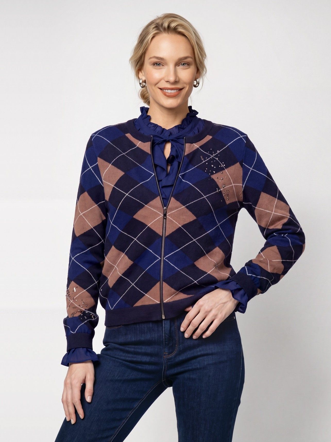MONARI - VEST - Blauw